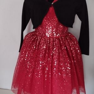 ☀️SOLD☀️H & M girls sequin dress with jacket